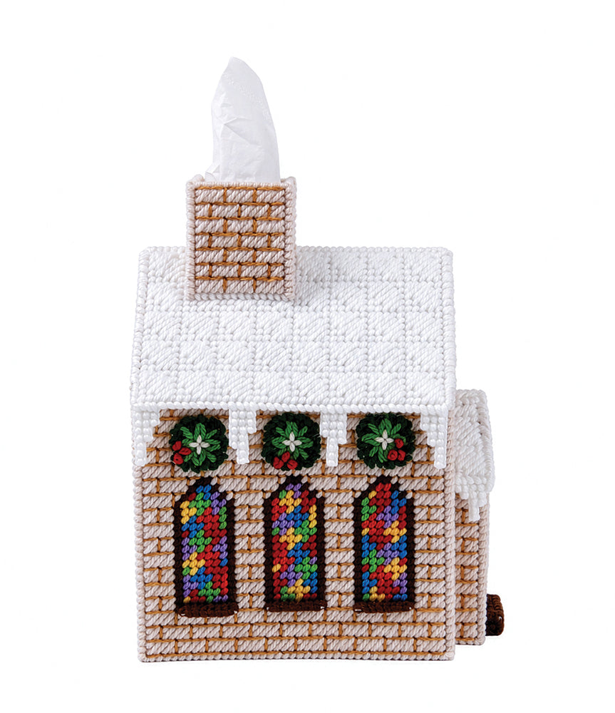 Bless You Plastic Canvas Tissue Box Cover