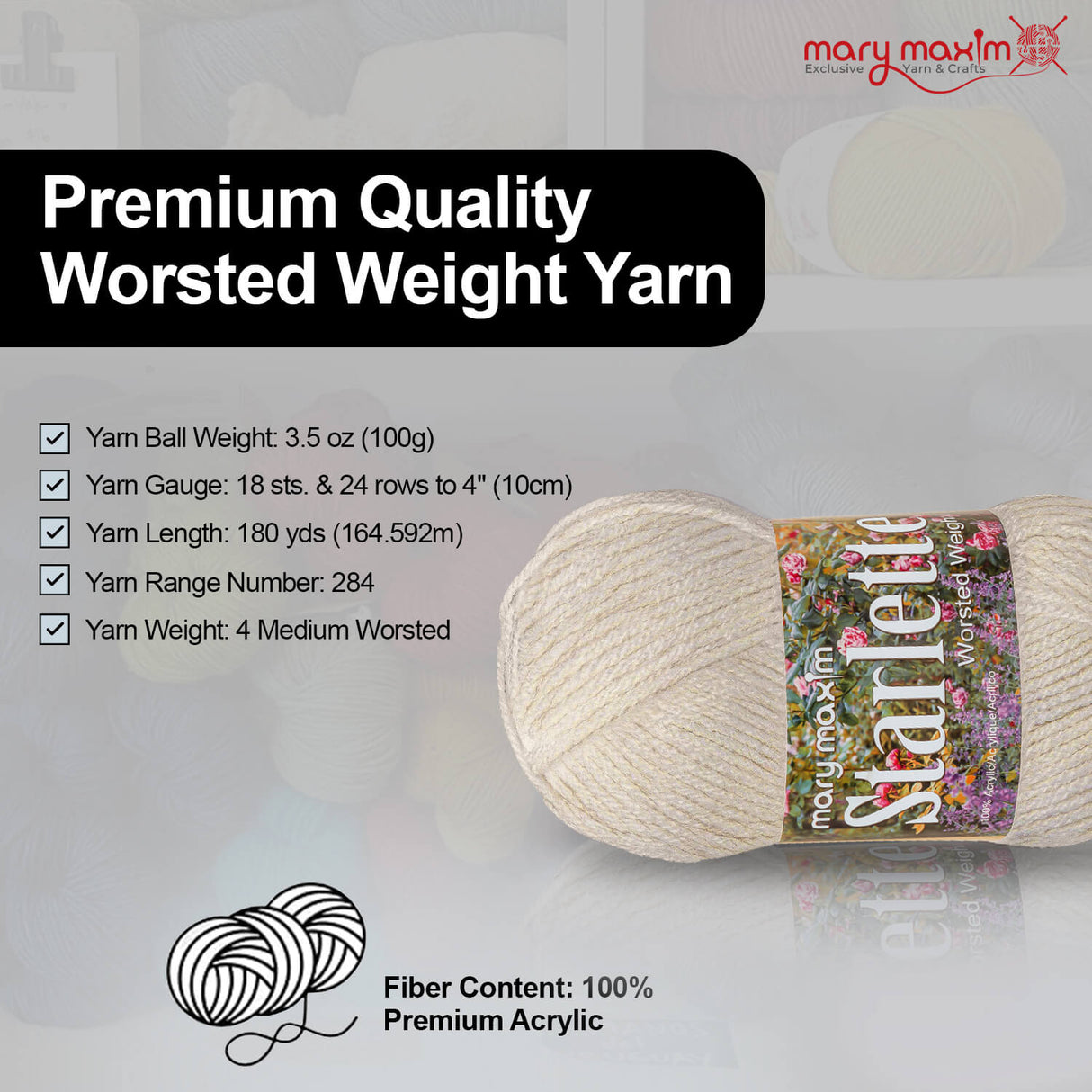 Mary Maxim Starlette Yarn
