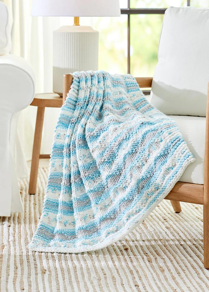 Free Pique Diamonds Baby Blanket Pattern