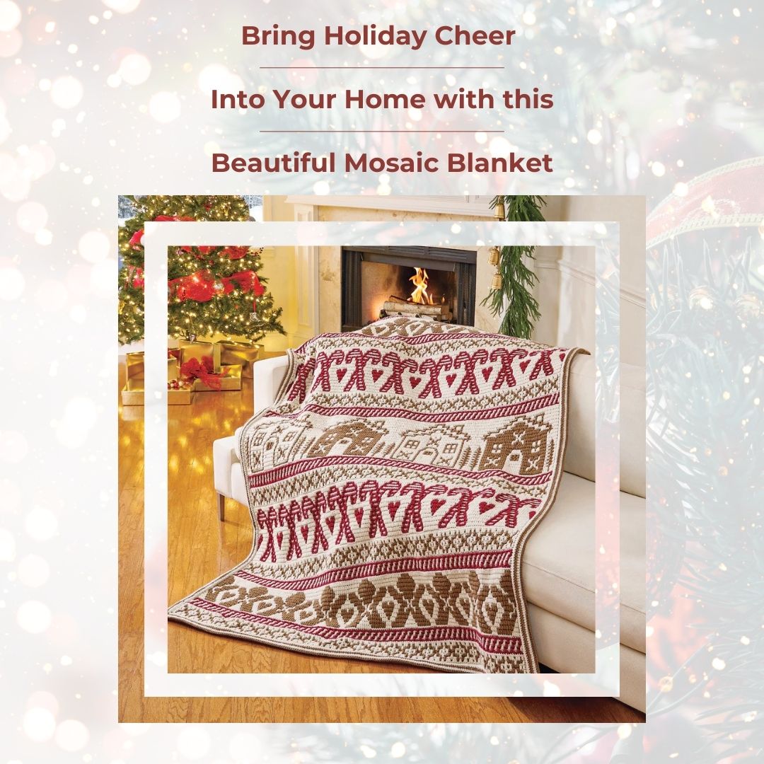 Gingerbread Mosaic Blanket