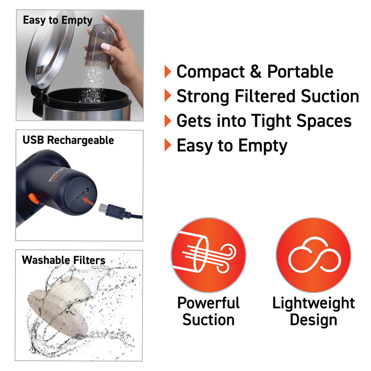 Aspirateur à main sans fil Pocket Vac