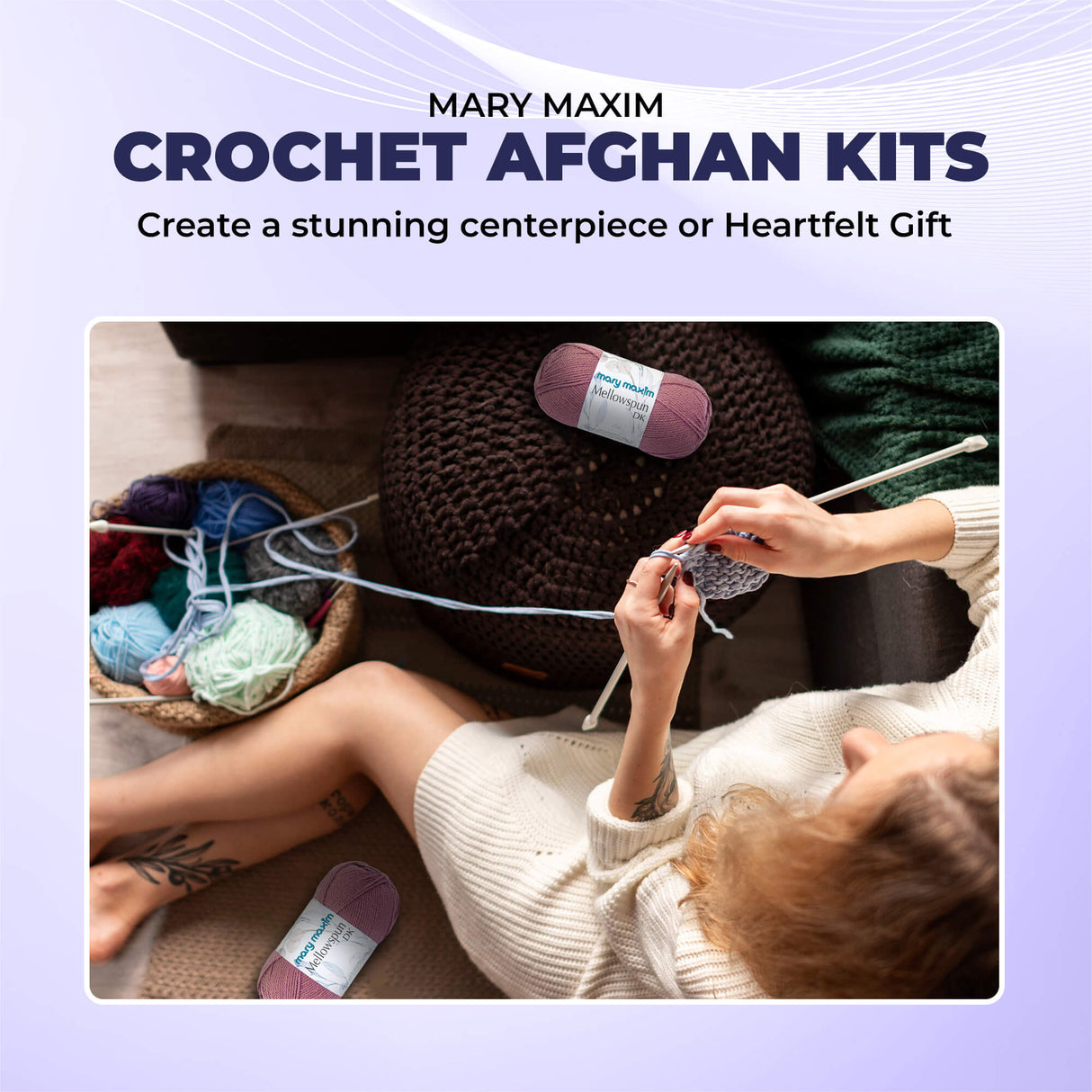 Dark Blue Persian Tiles Throw