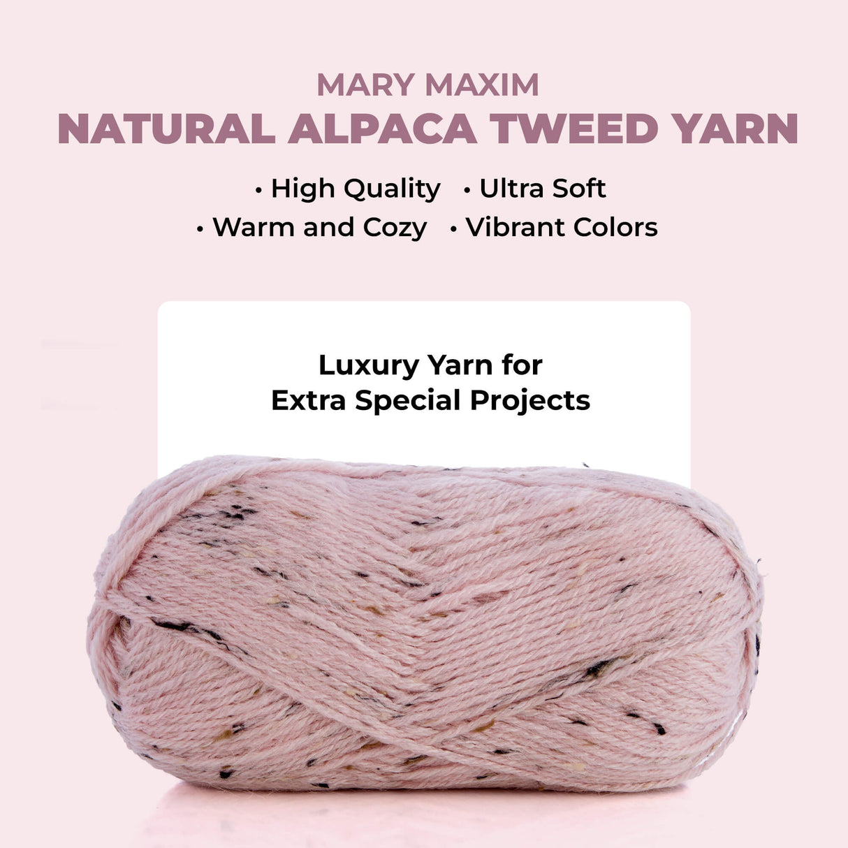 Mary Maxim Natural Alpaca Tweed