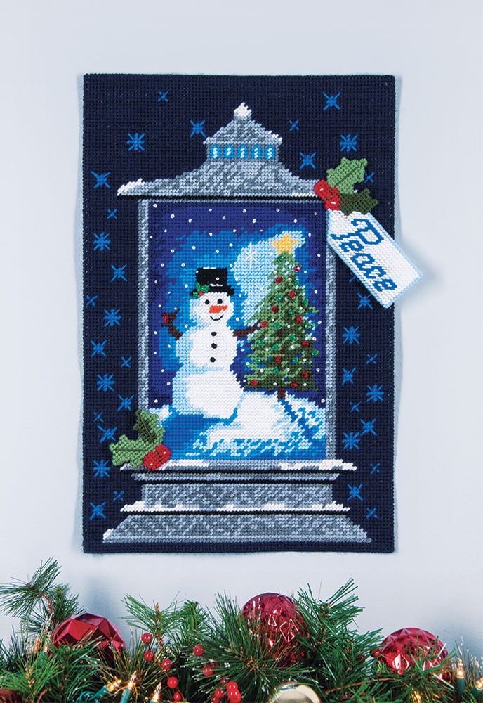 Peaceful Night Plastic Canvas Wall Hanging Kit