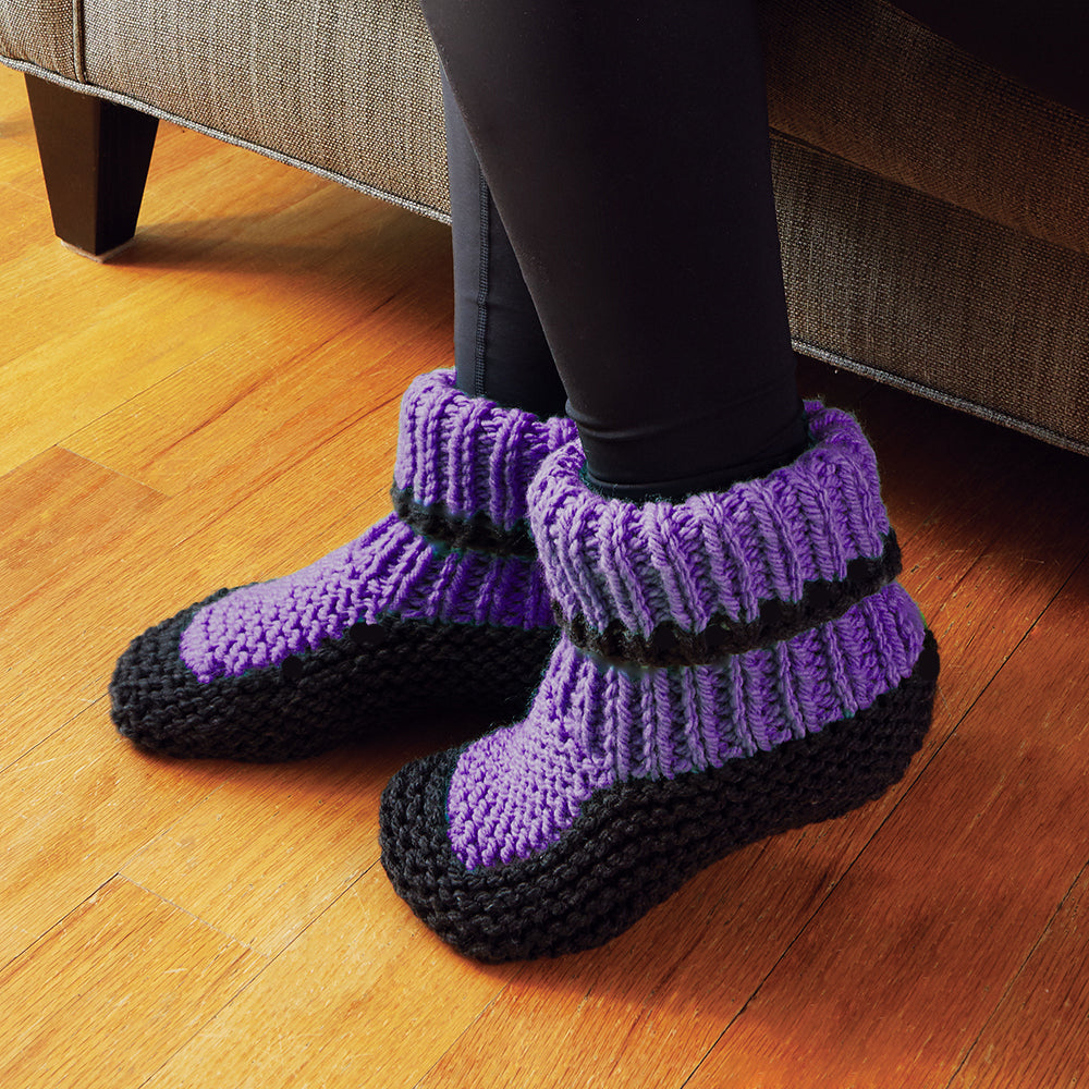 Bulky Knit Slippers
