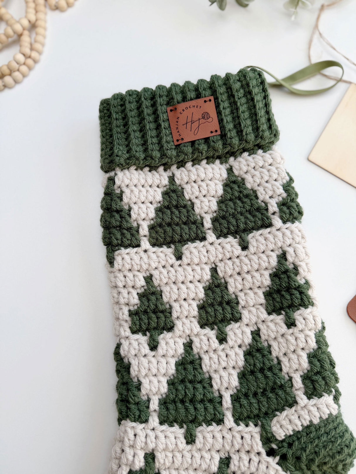 Twinkling Trees Mosaic Stockings