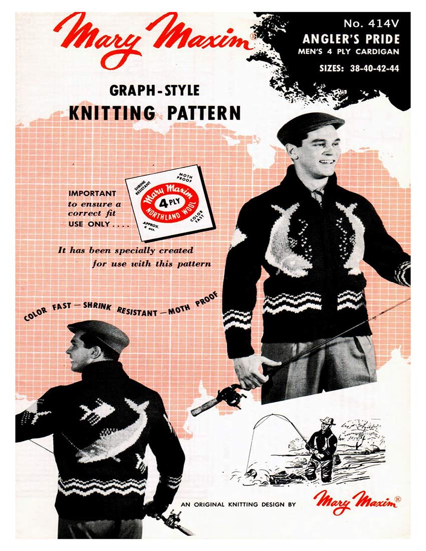 Men's Angler's Pride Cardigan Pattern