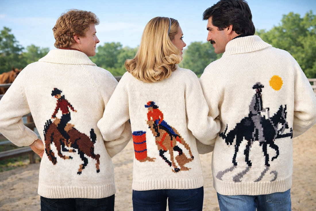 Modèle de cardigan de course de barils pour dames ou jeunes