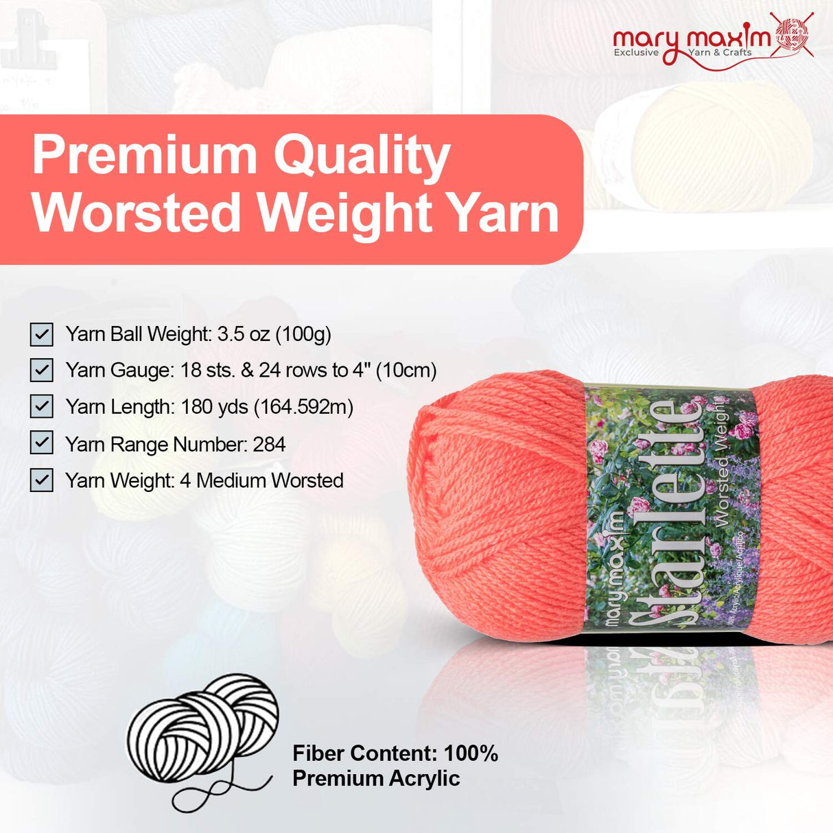 Mary Maxim Starlette Yarn