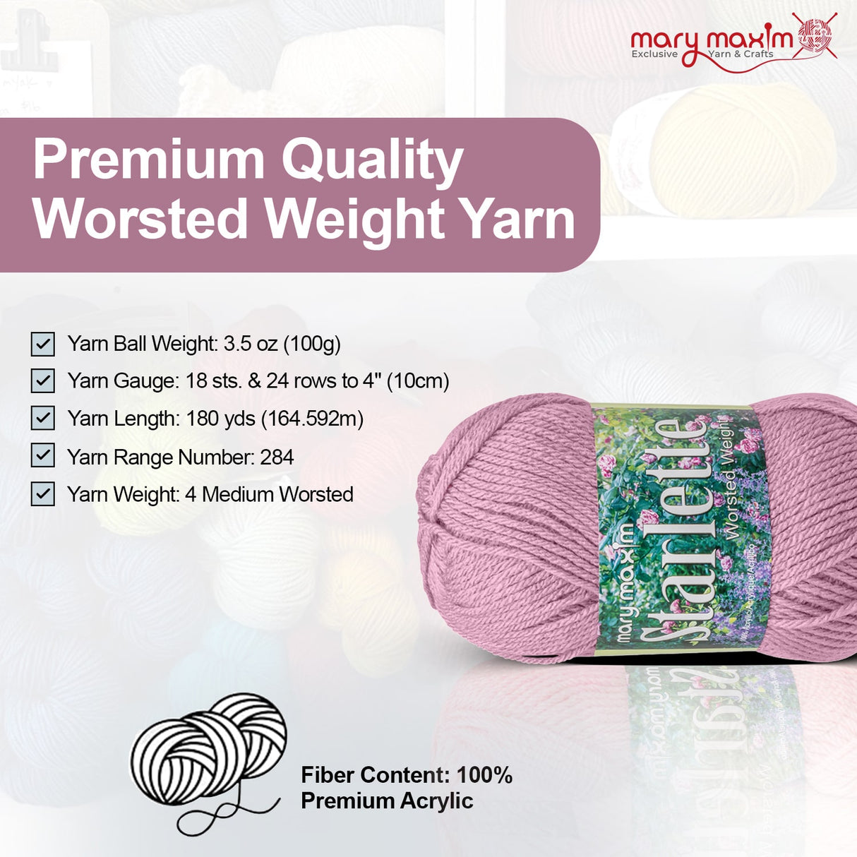 Mary Maxim Starlette Yarn