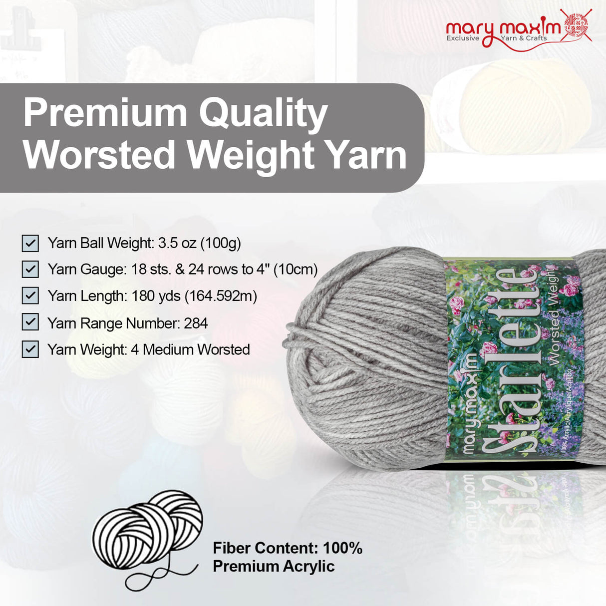 Mary Maxim Starlette Yarn