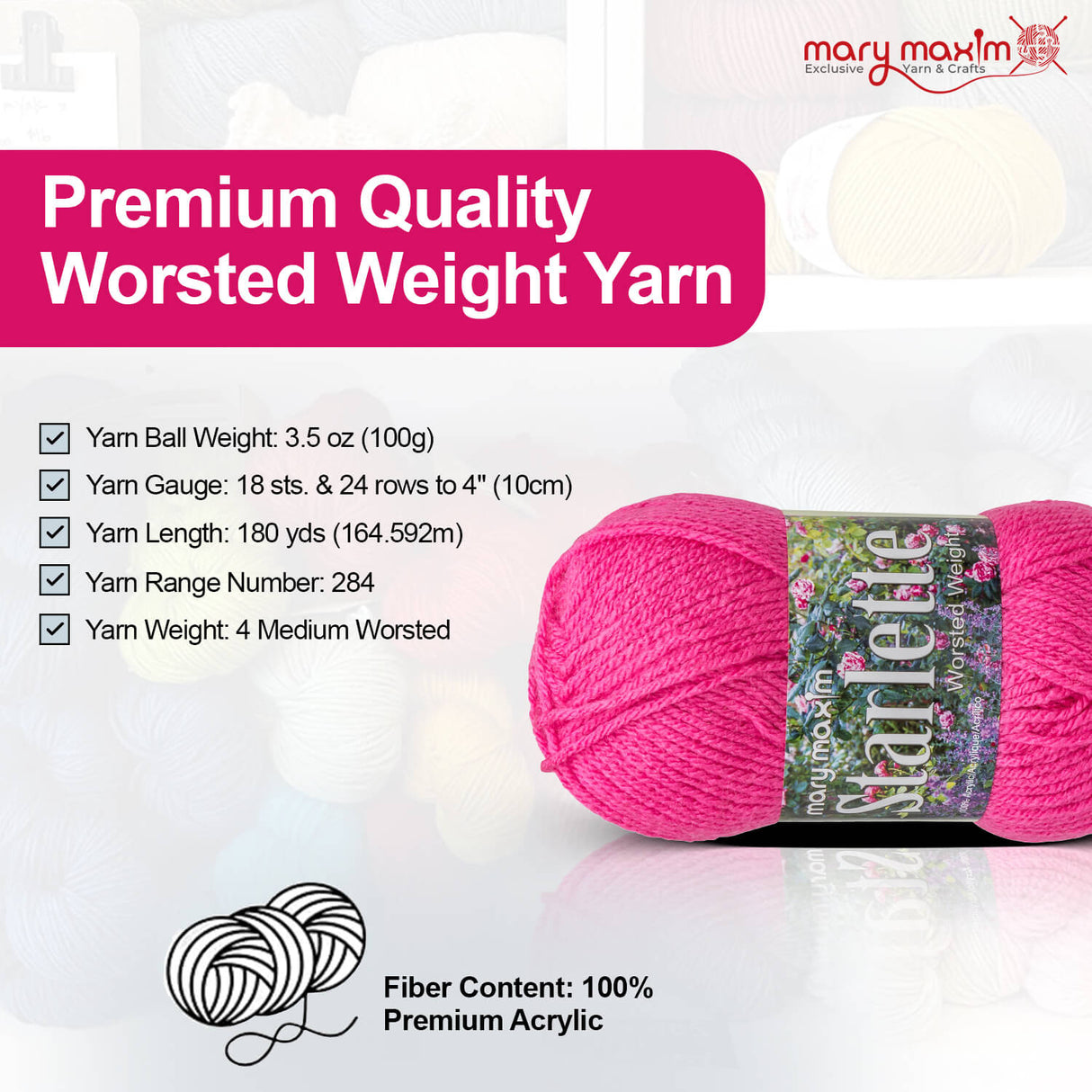 Mary Maxim Starlette Yarn