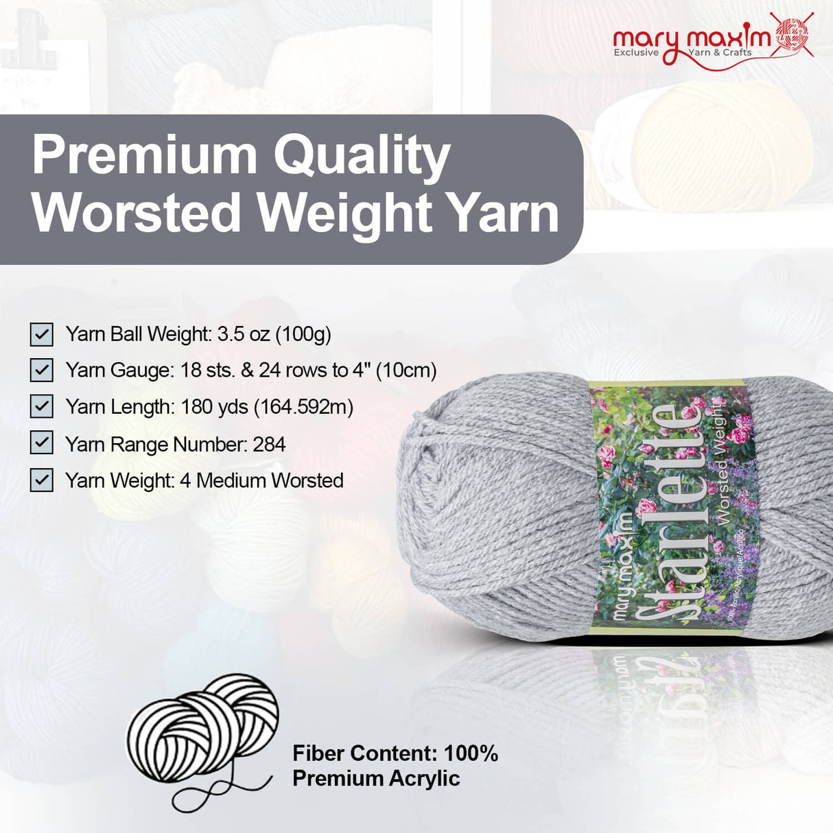 Mary Maxim Starlette Yarn