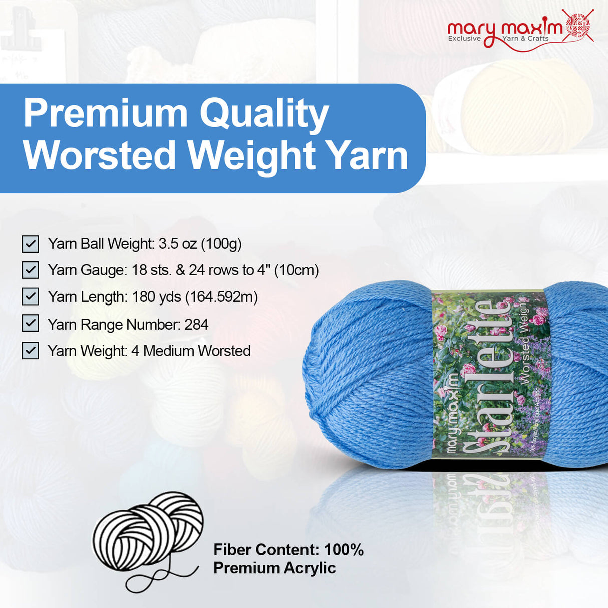 Mary Maxim Starlette Yarn