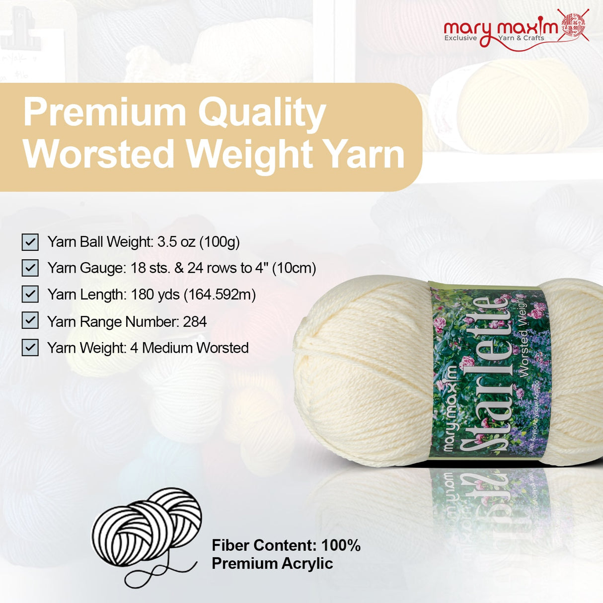 Mary Maxim Starlette Yarn