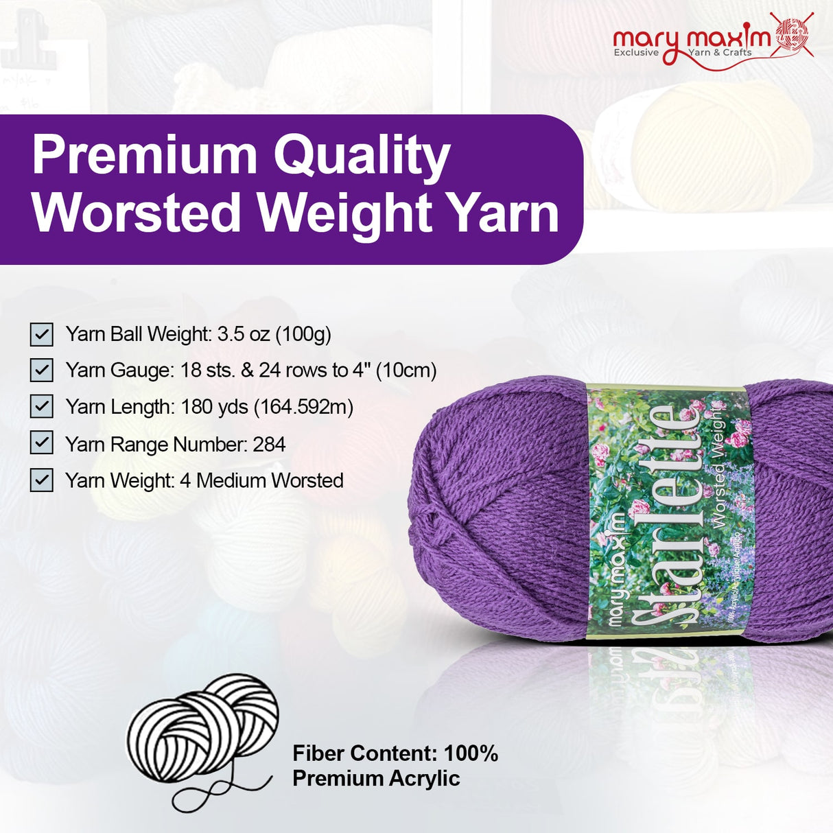 Mary Maxim Starlette Yarn