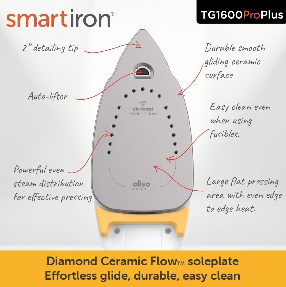 oliso Smart Iron TG1600ProPlus - Yellow