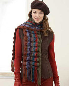 Free Striped Scarf Crochet Pattern