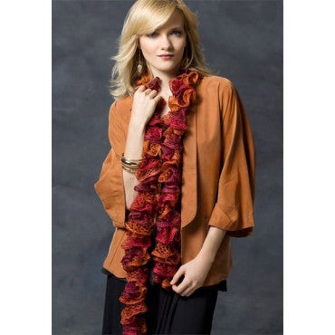 Free Knit or Crochet Ruffle Scarf Pattern