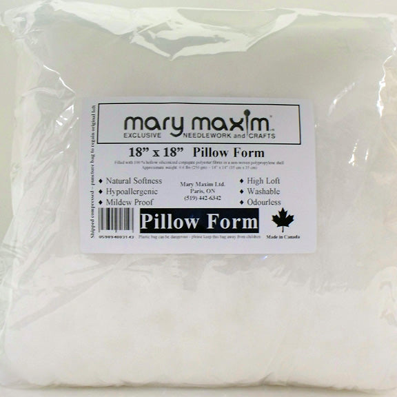 18" Square Pillow Form