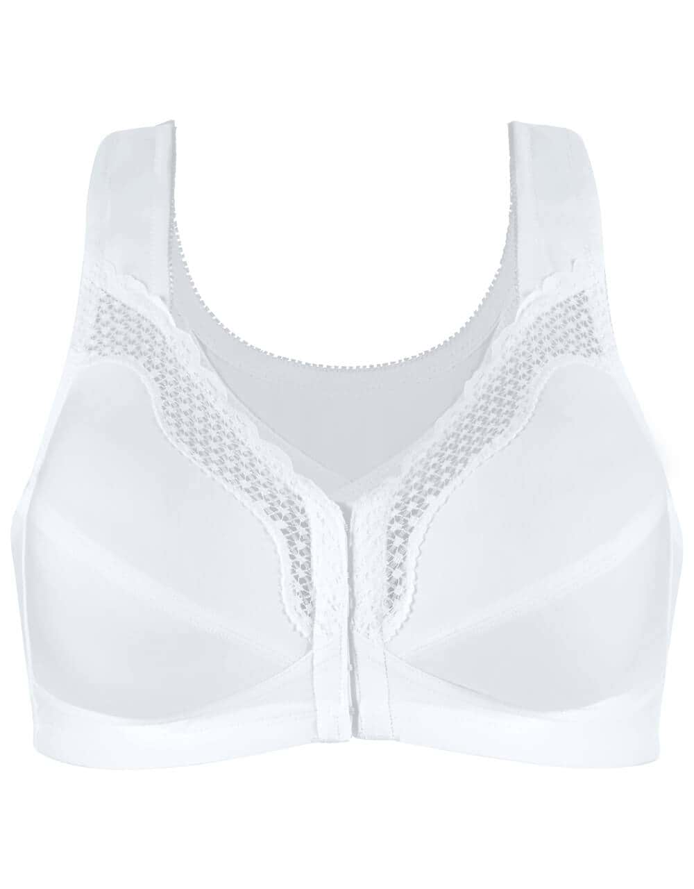 FULLY® Front Close Cotton Posture Bra with Lace