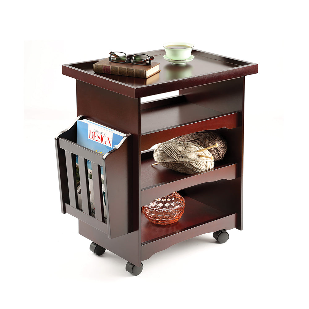 Wooden Multipurpose Rolling Cart