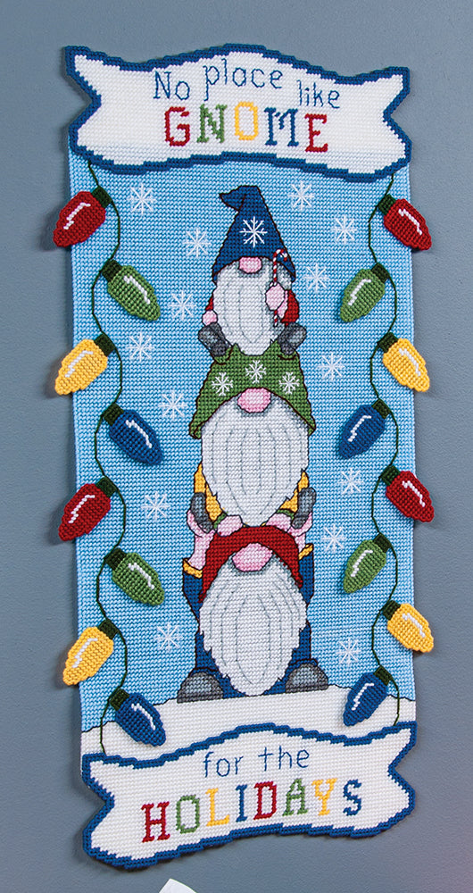 Kit d'ensemble de toile en plastique Gnome For The Holidays