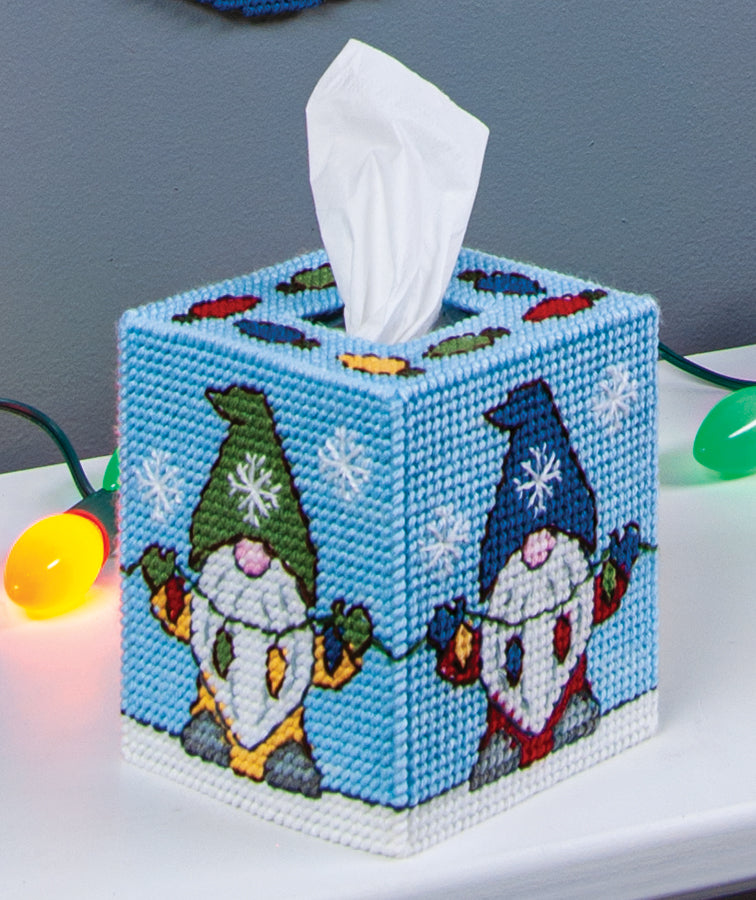Kit d'ensemble de toile en plastique Gnome For The Holidays