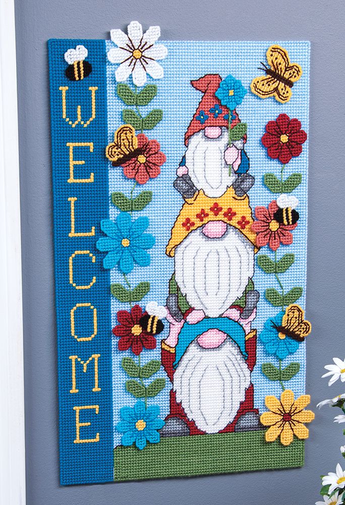 Spring Gnomes Plastic Canvas Ensemble