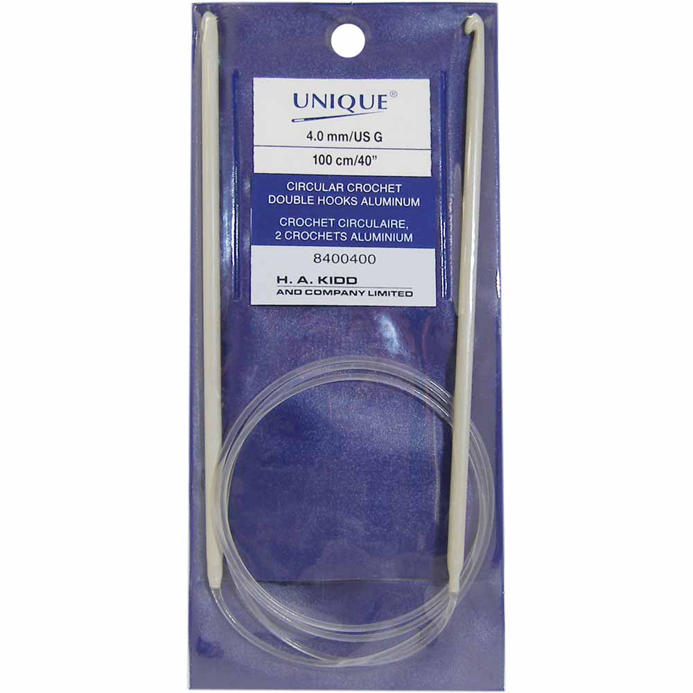 Crochet circulaire de 40" (102 cm) sur les crochets doubles