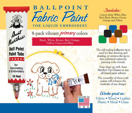 Aunt Martha's Ball Point Paint Tube Sets