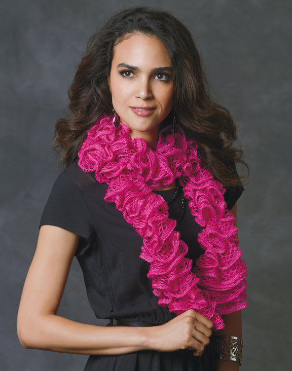 Free Knit or Crochet Ruffle Scarf Pattern