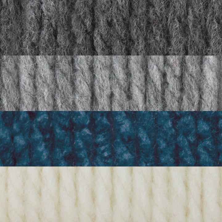 Couverture tricotée à rayures simples