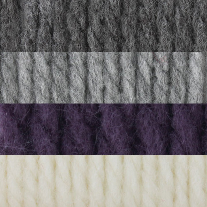 Couverture tricotée à rayures simples