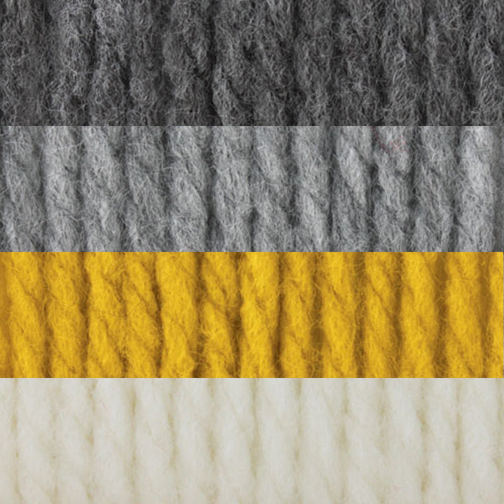 Couverture tricotée à rayures simples