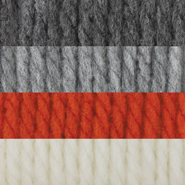 Couverture tricotée à rayures simples