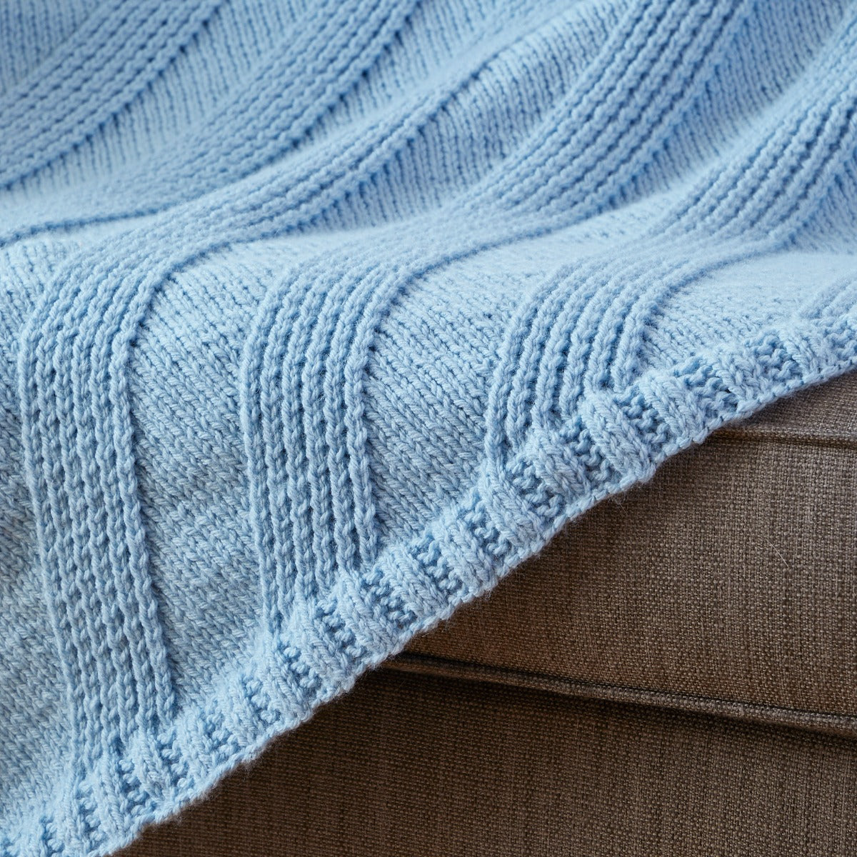 Knit Diagonal Afghan