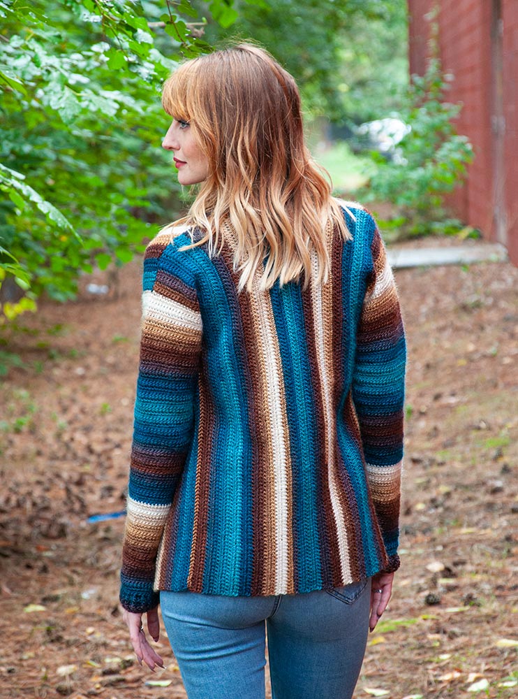 Crocheted Prism Cardigan