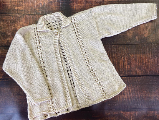 Cardigan à œillets enfant