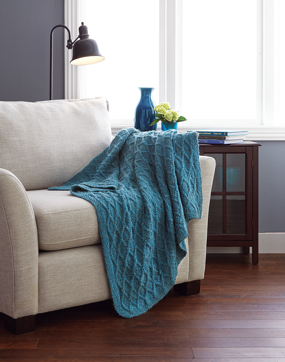 Diamonds & Cables Afghan