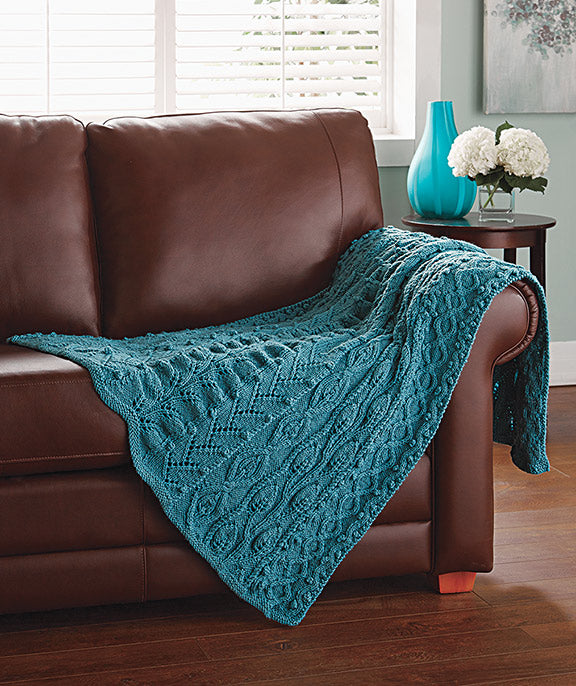 Panel of Leaves Throw