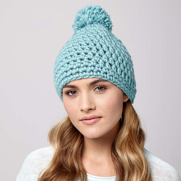Free Quick Pompom Hat Pattern