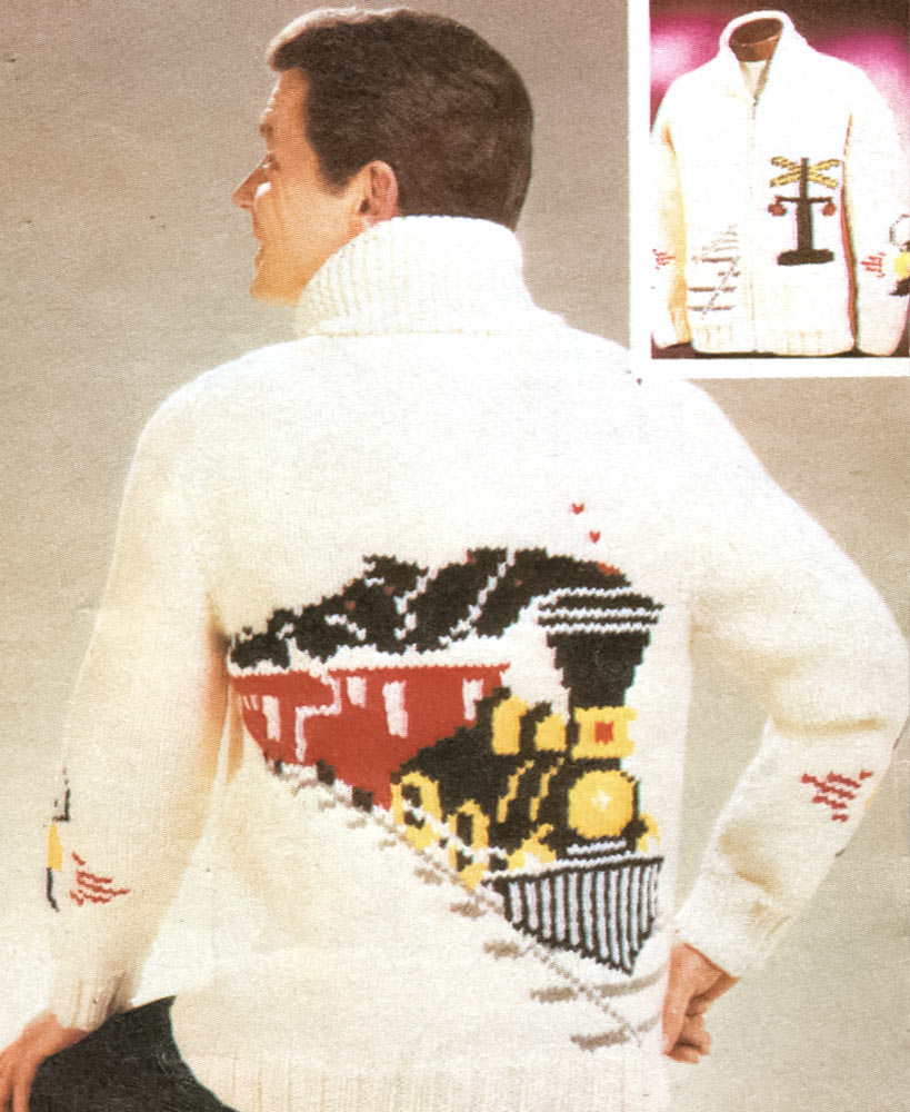 Modèle de cardigan de train frontière