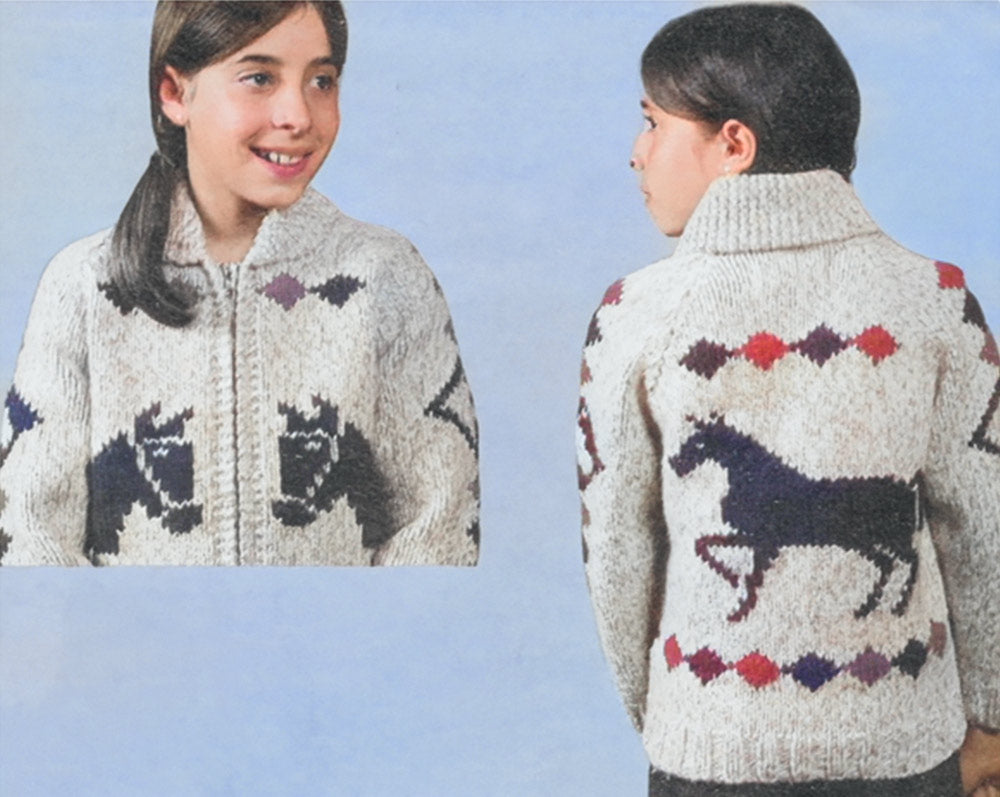 Child's Prairie Prancers Cardigan Pattern