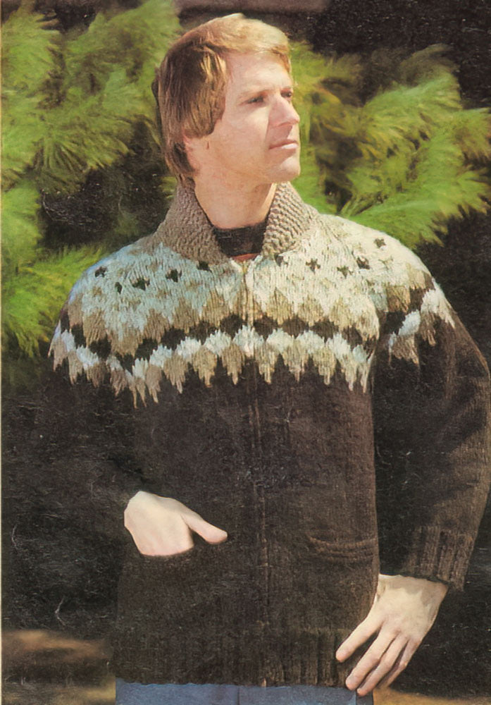 Sun Valley Men's Cardigan Pattern