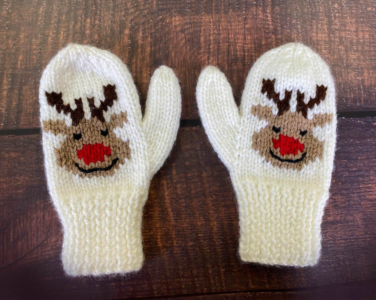 Reindeer Pullover & Mitts