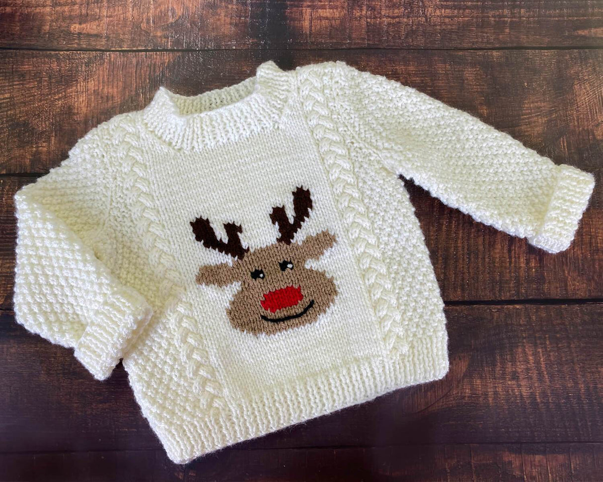 Reindeer Pullover & Mitts