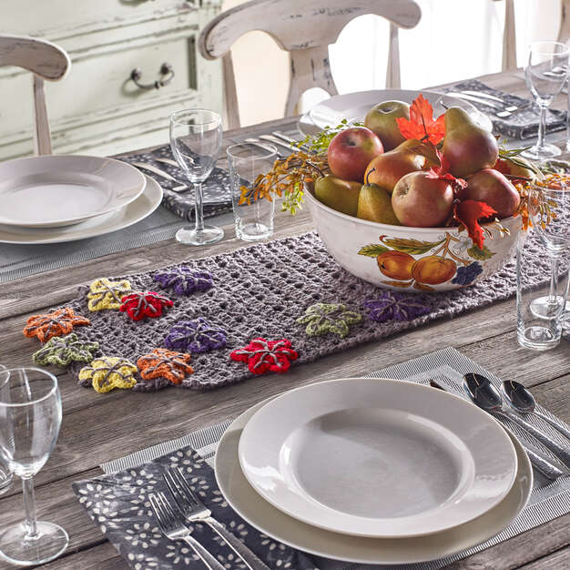Free Fall Table Runner Crochet Pattern