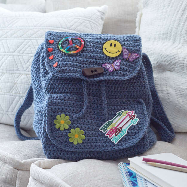 Free Crochet Patch Backpack Pattern