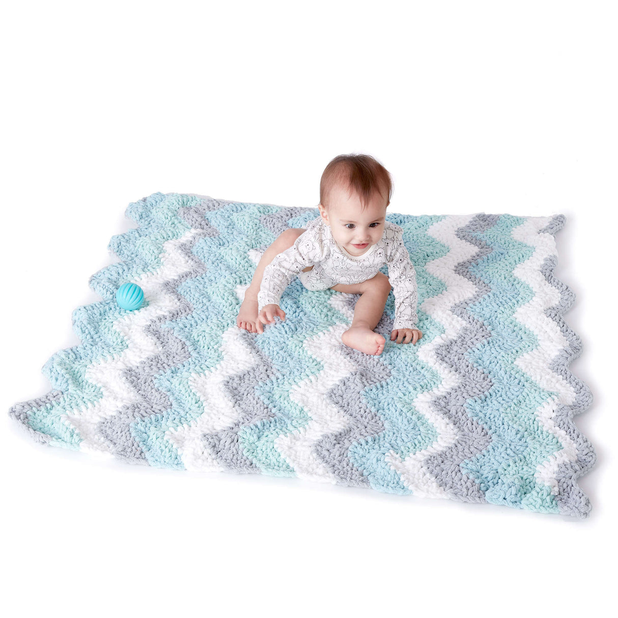 Free Crochet Chevron Baby Blanket Pattern